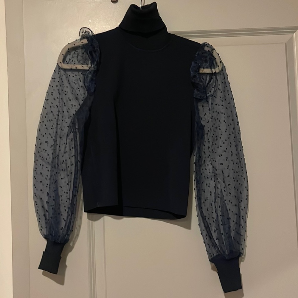 Zara S dress Turtleneck in Navy